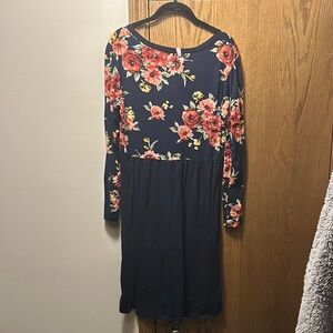 Floral Navy Dress